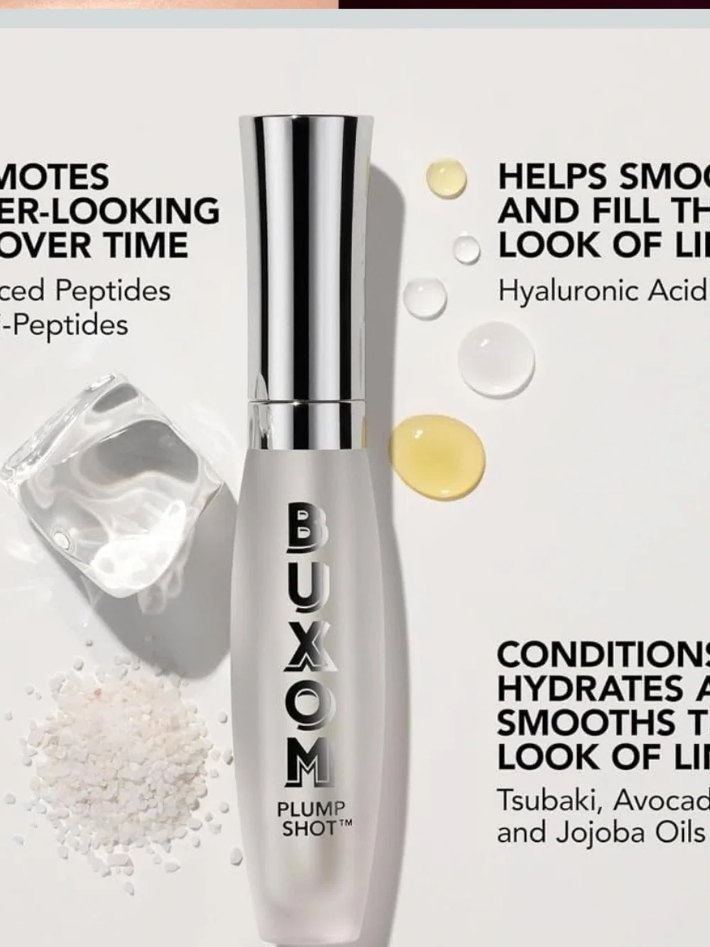 Buxom Plump Shot Lip Plumping Serum Gloss in Filler Clear NEW